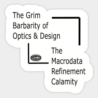 Severance, Lumon, macrodata refinement optics and design Sticker